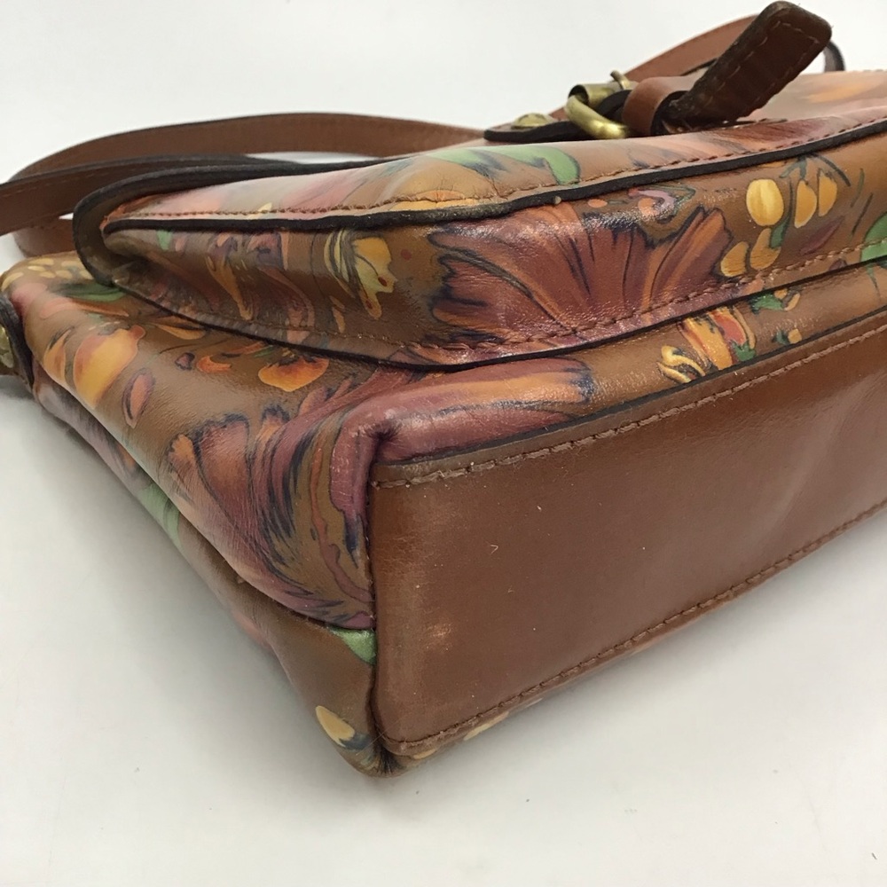 Patricia Nash Avellino Floral Leather Crossbody Purse Handbag - Picture 12 of 16